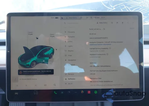 2023 Tesla Model 3 Rear-Wheel Drive из США, поврежденный, VIN 5YJ3E1EA0PF454573